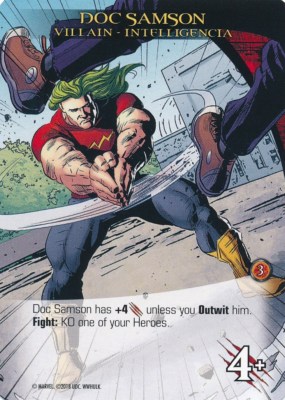 DOC SAMSON Upper Deck Marvel Legendary WORLD WAR HULK VILLAIN INTELLIGENCIA