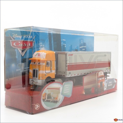 Disney Pixar Cars hauler Paul Valdez #16 semi truck and trailer set by Mattel - Picture 5 of 6