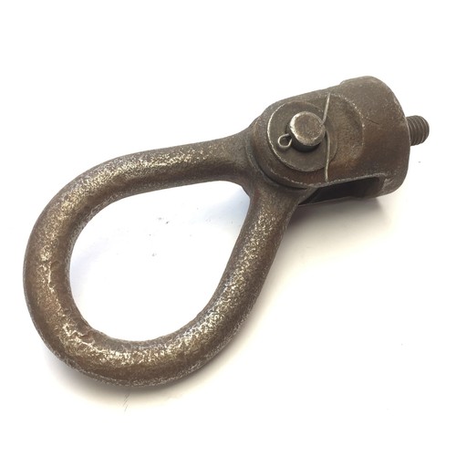 Threaded Steel Bolt-On Hoist Lifting Loop Ring, 0.70" x 3.6", Threads: 5/8-11