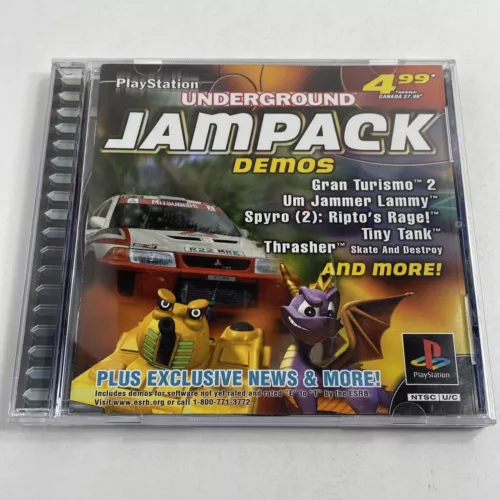 Underground Jampack Demos: Winter '99 (Sony PS1 PlayStation 1, 1999) CIB Tested