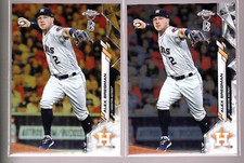 Alex Bregman Houston Astros 2020 Topps Chrome Ben Baller #102 Gold 40/50 & Base