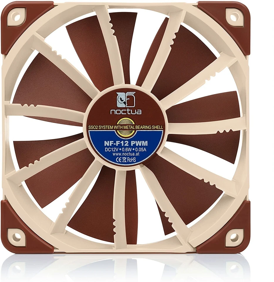 Noctua NF-F12 PWM 12V 1500RPM Focused Flow 120mm PC Case Cooling 4-Pin PWM Fan - Image 4 of 4