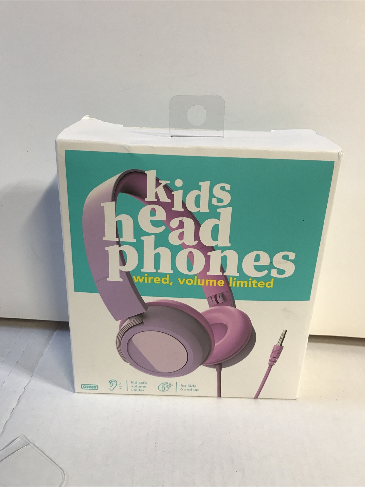 📀 Kids Safe Volume Wired On-Ear Headphones with Soft Pink Padding-image