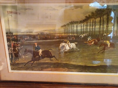 F C Turner Print Steeple Chase Engraved by G & C Hunt 14 1/2'' long by 8 1/2'' hig