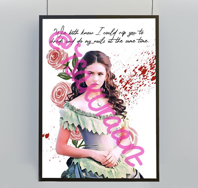 Katherine Pierce Kunstdruck A3 Poster, The Vampire Diaries Print, TVD Nina Dobrev