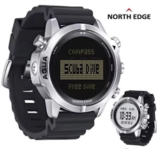 NORTH EDGE Digital Diving & Out Door Wrist Watch Computer Scuba & Free Diving