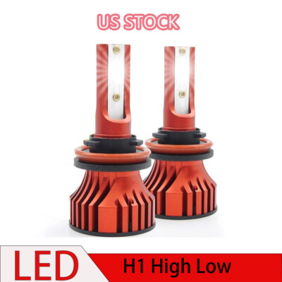 2PCS H1 LED Headlight High/Low Beam Bulbs Conversion Kit Super Bright