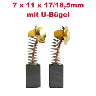 2x Kohlebürsten 7x11x17/18,5mm für Hitachi PDU125 VTP16 CN4 PH55A SR10V UT8V