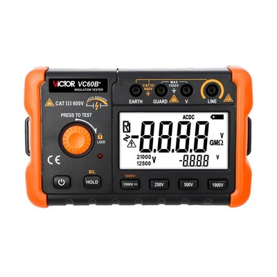 VICTOR Ohm Meters VC60B+ Digital Insulation Rresistance Tester Megohmmeter, D...