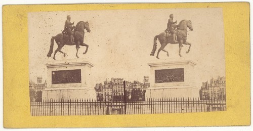 Henri IV Place Paris Frankreich altes Stereo Foto 1870 - Bild 2 von 3