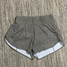 Women's Athletic Shorts Size Large Gray Running Workout Fitness Shortss
