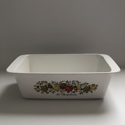 Vintage Corning Ware P-315-B Spice of Life La Marjolaine Bread Loaf Pan 