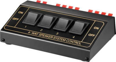 Lautsprecher Umschaltbox Umschalter Verteiler Splitter Switch für 8 Boxen Metall