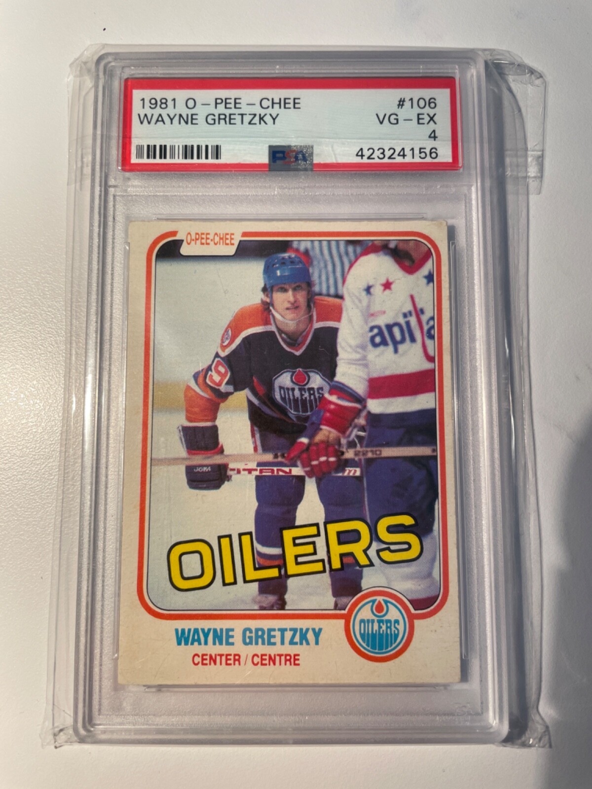 1981 o-pee-chee Wayne Gretzky #106 psa-4