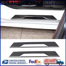 Fits 2020-Up Corvette C8 Interior Door Sill Carbon Fiber Trim Stickers Cover
