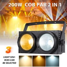 COB 2LED 200W Par Stage Lighting LED Audience Blinder Light DMX Warm Cool White
