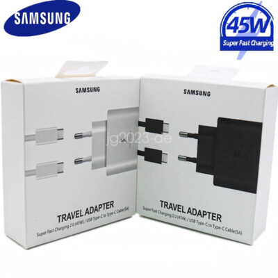 Original Samsung 45W Super Schnellladegerät Stecker Galaxy S24 S23 S22 Ultra A54