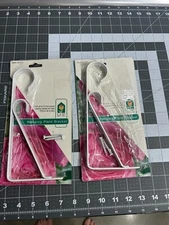 2-pack LOT GHP National Hardware N274-571 White hanging basket Plant Bracket 9"