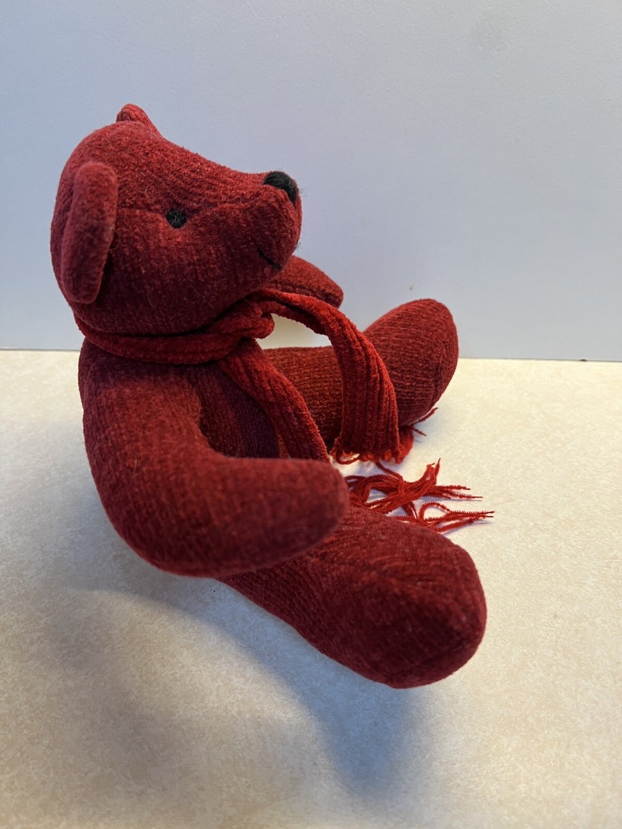Berkeley Designs Teddy Bear Red with scarf elegant | eBay