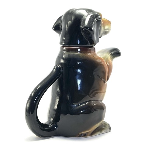 Bettelnder Dackel Hund Deutschland Erphila figural Teekanne Krug schwarz & hellbraun #6703B - Bild 5 von 19