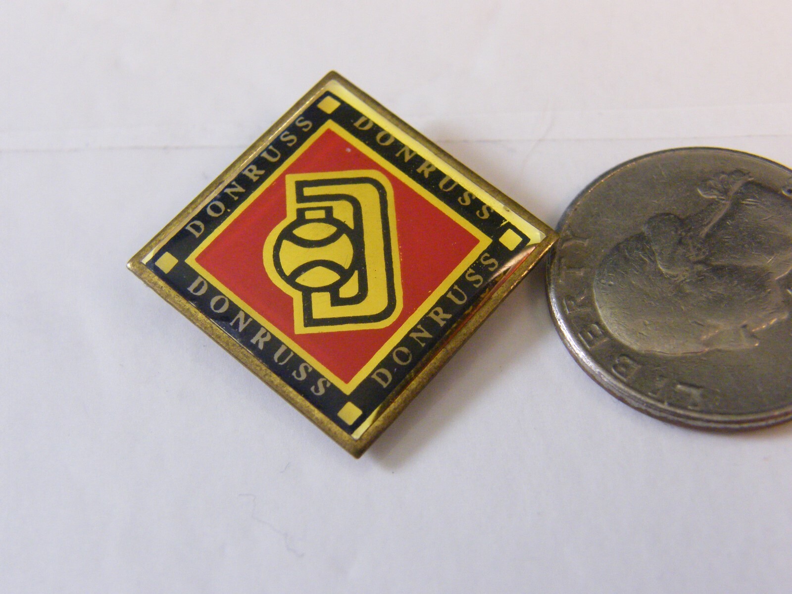 DONRUSS BASEBALL CARD COMPANY LOGO PIN eBay
