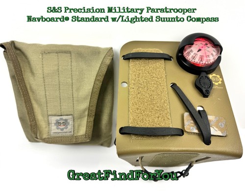 S&S Precision Military Paratrooper Navboard® Standard w/Lighted Suunto Compass - Picture 2 of 12