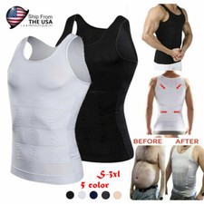 Fajas Para Hombres Faja Reductora De Hombre Men Body Shapers Abdomen Control Tee