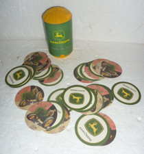 JOHN DEERE SILO Distributeur de sous-verres, 7" de haut avec 39 sous-verres S-52