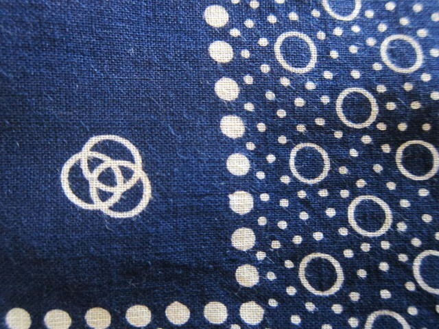 vintage bandanna 1930-40s Brotherhood 紺色 vintage bandanna 1930-40s Brotherhood 紺色 【公式通販】