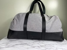 Everlane Twill Weekend Duffle Bag Gray And Back Dipped