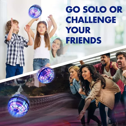 Neu Hover Ball Fliegender Ball LED Spinner Ball Flying Orb Kinder Spielzeug Gift - Bild 12 von 17