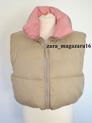 Zara Nuovo Donna Vita Alta Lungo Testurizzato Svasato Orlo Rosa XS-XXL