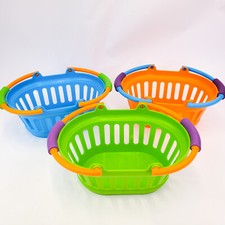 Learning Resources New Sprouts Lunch Baskets Set Lot of 3 Pretend Play Food Acc