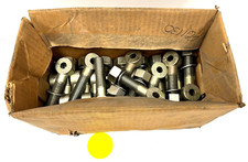 UNBRANDED GRADE 5 EYEBOLTS 3/4-16 X 2-1/2" YELLOW ZINC PLATED STEEL LOT OF 24 