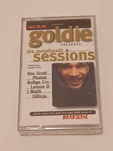 Goldie: The Metalheadz Sessions - nastro rivista Muzik 1996 - NUOVO - SIGILLATO - RARO - Foto 1 di 9