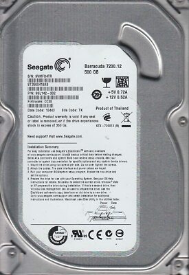 Seagate Barracuda 500GB 7200RPM SATA 3Gbps 3,5'' LFF Festplatte ST3500418AS