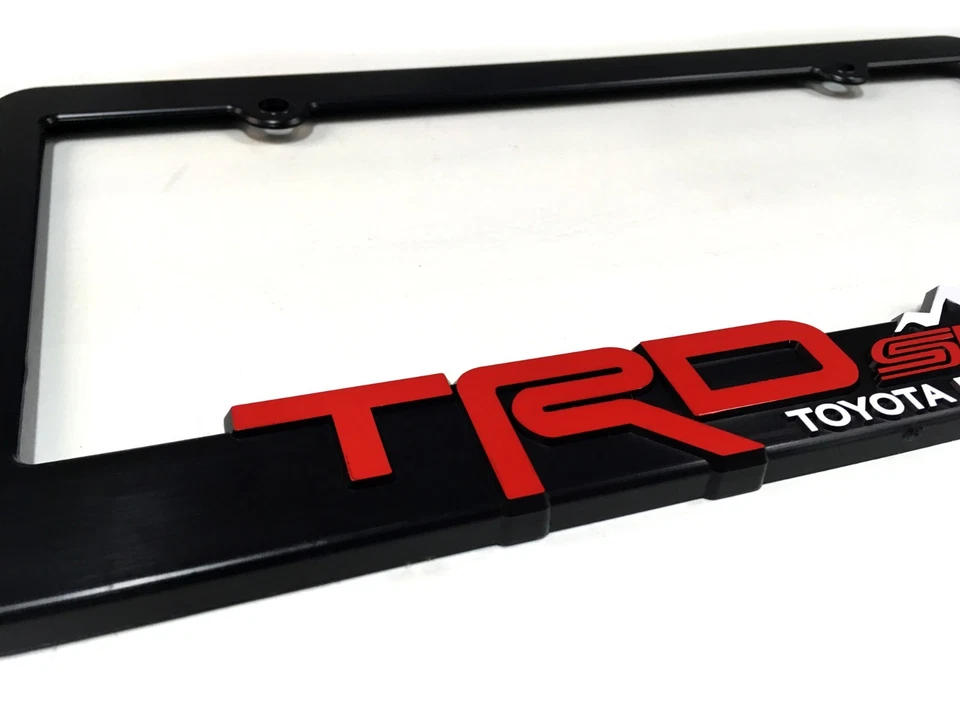 TRD-SPORT-License-Plate-Frames-Toyota-TRD-Tacoma-Tundra-4Runner-RAV4-Highlander - Image 3 of 4