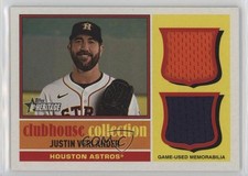 2025 Topps Heritage Clubhouse Collection Dual Relics Justin Verlander 13kt