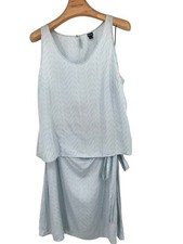 Patagonia Women's Blue 2 pc set Sleeveless top june lake wrap skirt size large