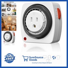ETL Listed 24-Hour Mechanical Timer Indoor Heavy Duty for Aquariums and Lights