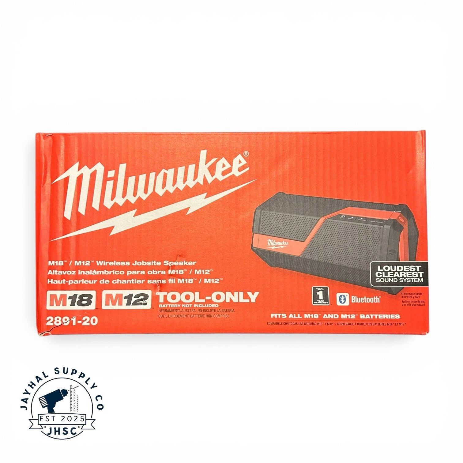 Milwaukee 2891-20 M18/M12 Wireless Jobsite Speaker (Tool Only)