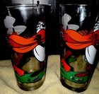 Taz Daffy Duck Firecracker Picnic ERROR DARK MISPRINT(LEFT) ‘76  PEPSI Glass — photo 3