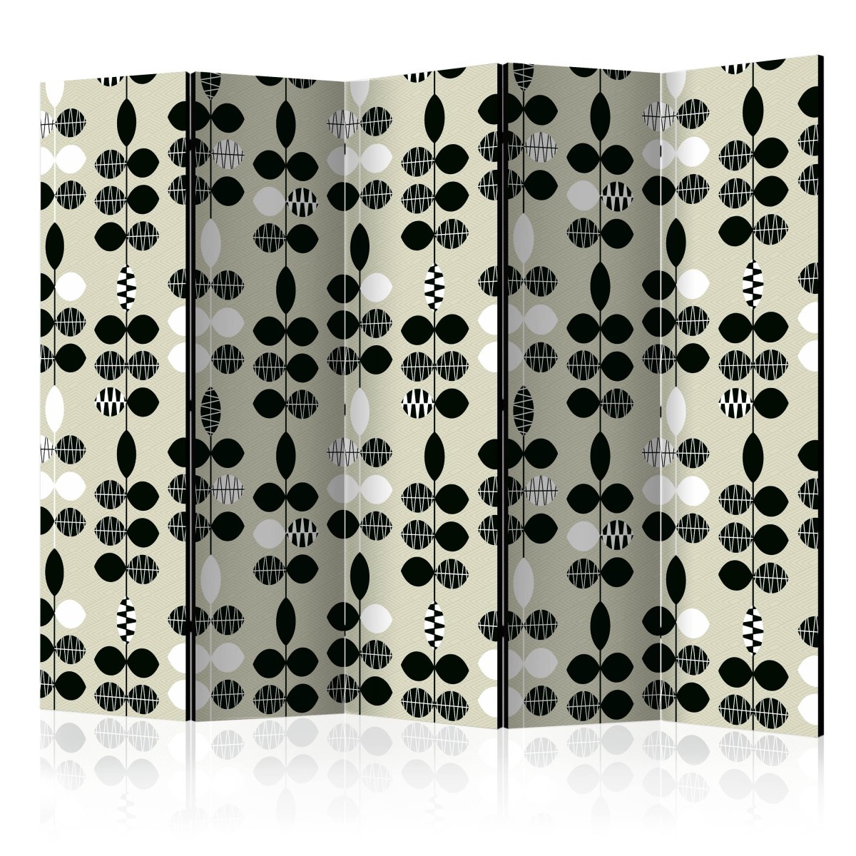 Paravent 5 volets occultant 172x225cm pour isoler un coin nuit