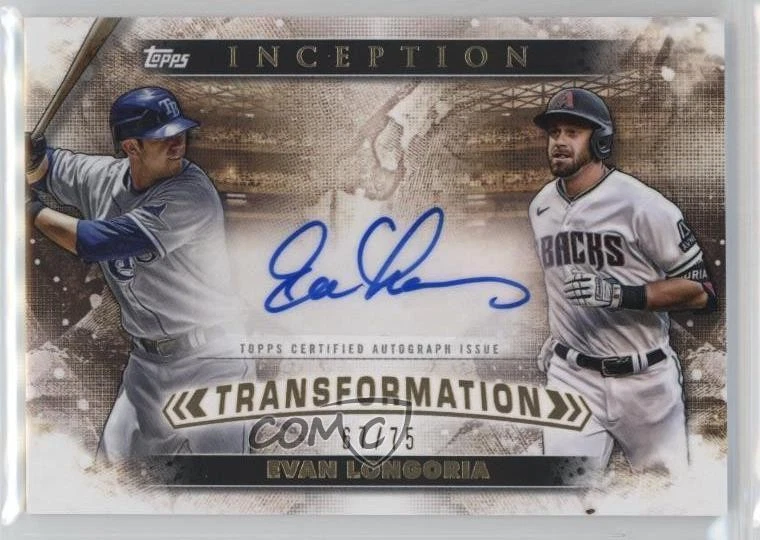 Evan Longoria Autographed Baseball Sports Trading Cards
