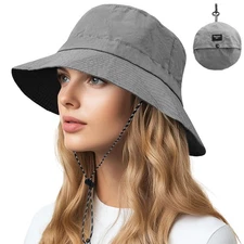 Waterproof Quick Dry Bucket Hats for Woman Men Packable Foldable Rain Sun Hat...