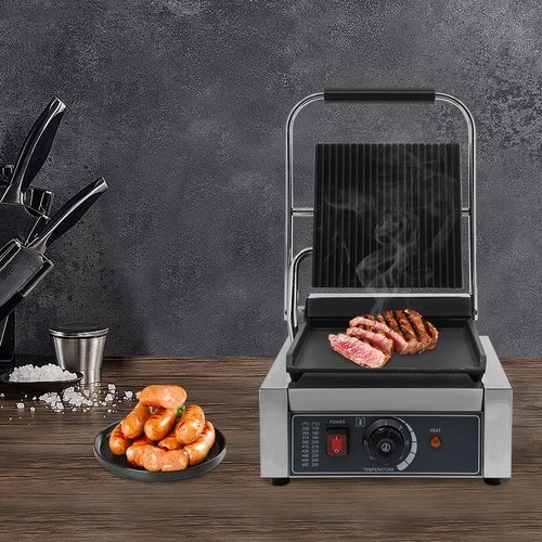 Sandwich Panini Press Grill Electric Commercial Sandwich Pannini Maker 1800W