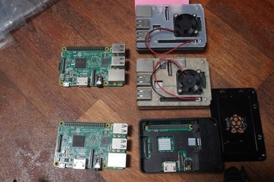 various Raspberry Pi 3B;     1 gb RAM