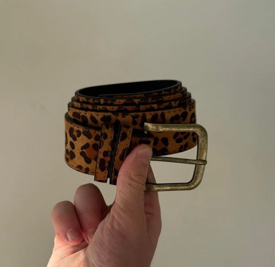 Cinturón estampado de leopardo guepardo Foto 4 de 4