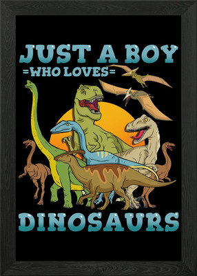 Dinosaurier Dinosaurier Liebhaber P gerahmtes Wandbild Poster Leinwanddruck Bild