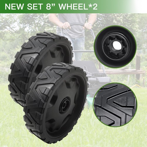 2pcs 634-05040 Lawn Mower Wheels, 8 x 2-in Compatible with Cub Cad et, Mtd Or... - Picture 3 of 7